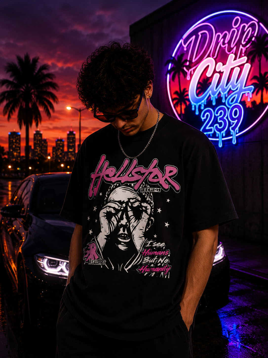 Hellstar Records “No Humanity” Graphic Tee