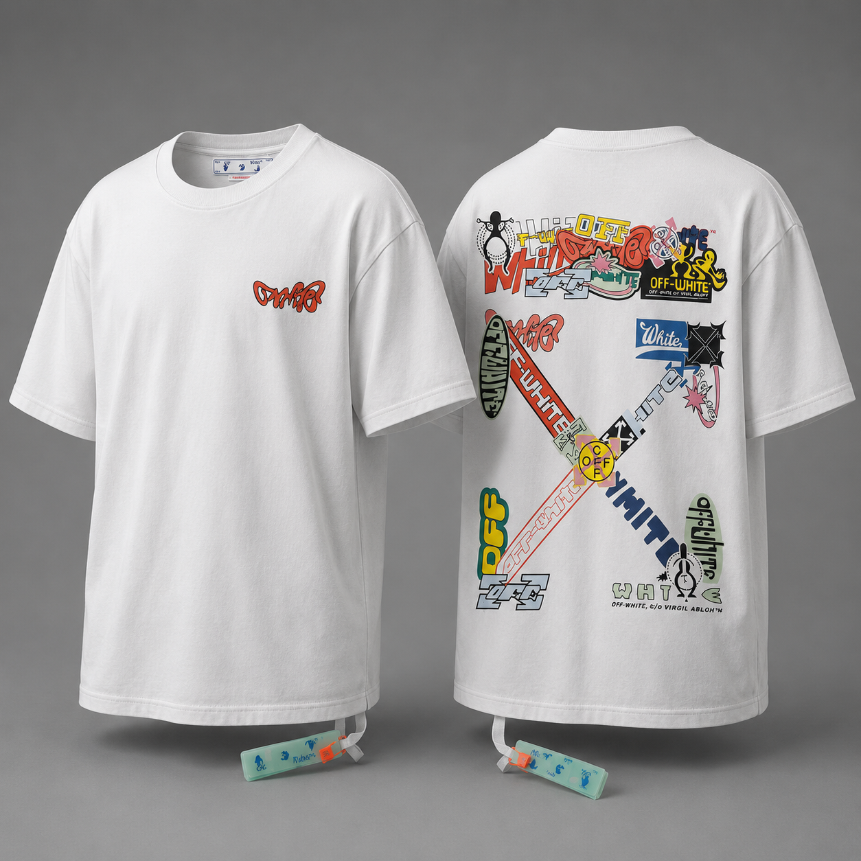 OFF-WHITE “Smile Cross” Graphic Tee